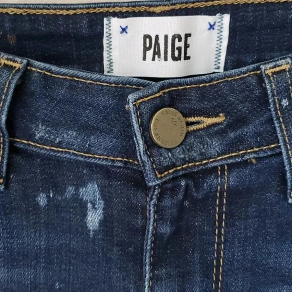 PAIGE Verdugo Ultra Skinny Paint/Bleach Sp… - Picture 8 of 16